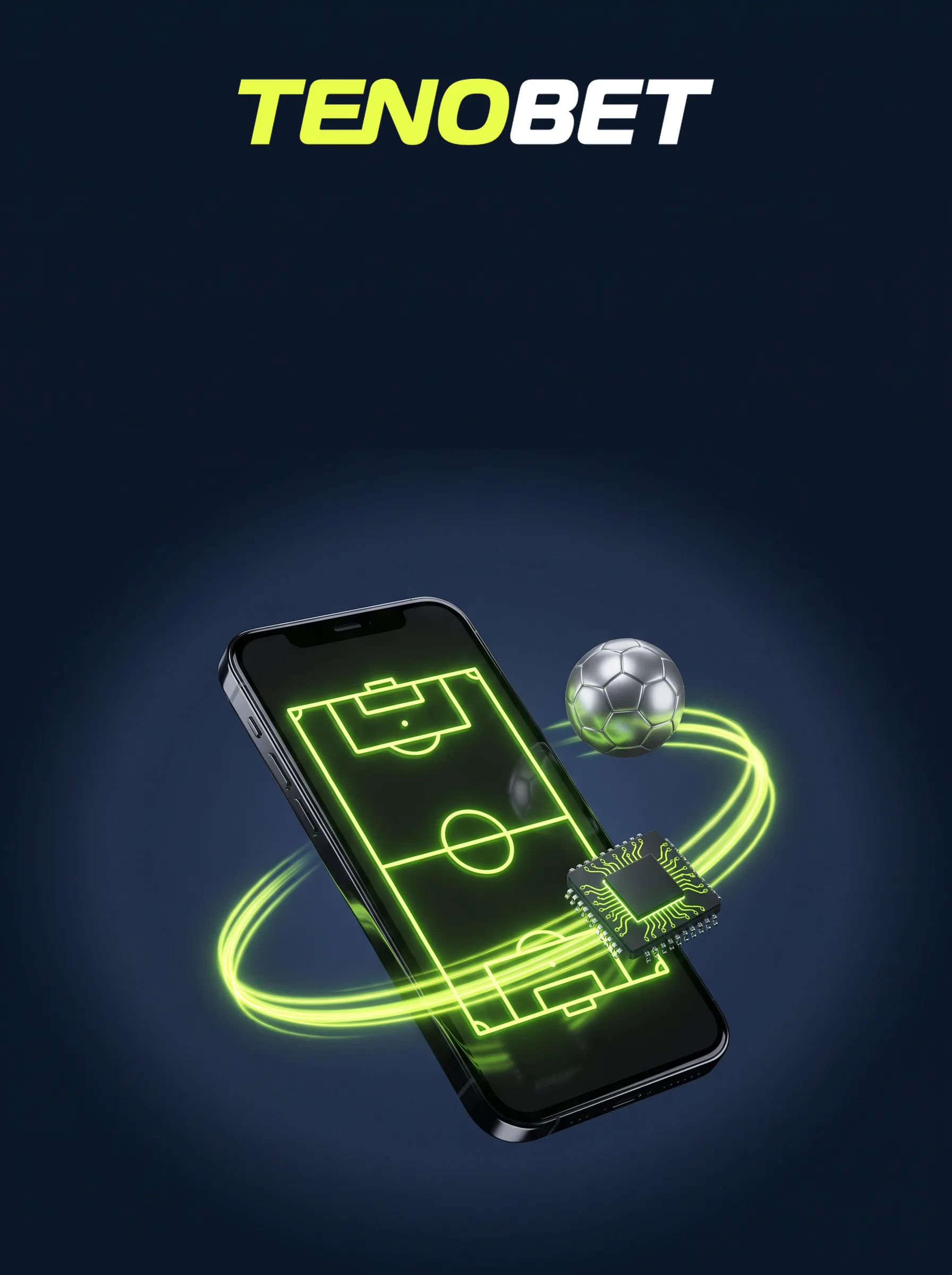 Tenobet op een telefoon